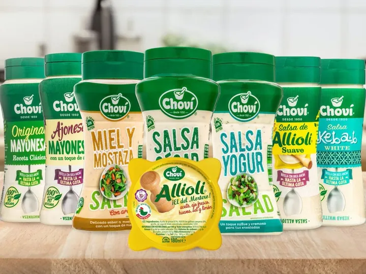 A range of Spanish sauces in bottles