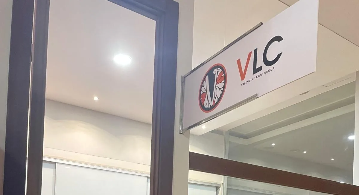 VLC Trade Group signage at the Valencia office