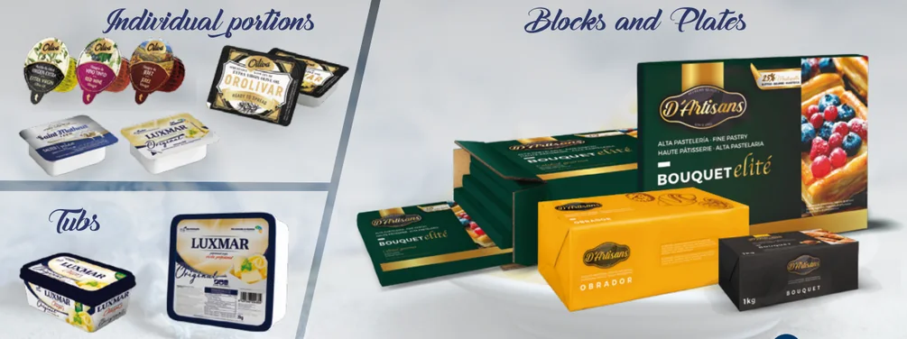 Portioned and blocked cheese formats