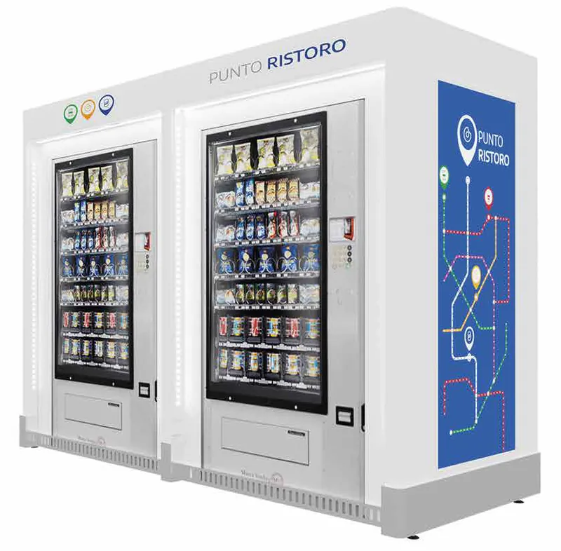A self-service coffee and snack corner